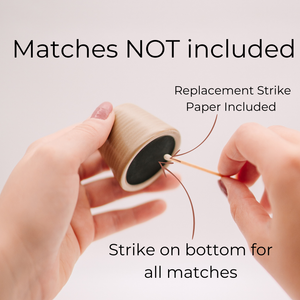Taupe Match Holder + Strike