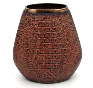 Brown Crocodile Vase