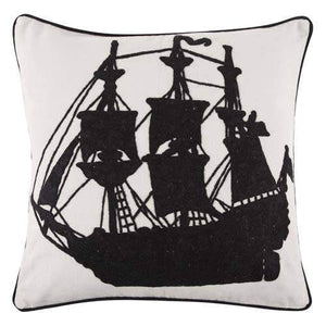 Ship Crewel Pillow