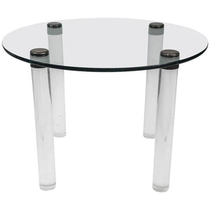 Pace Glass + Lucite Dining Table