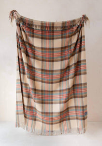 Lambswool Blanket, Stewart Dress Antique Tartan