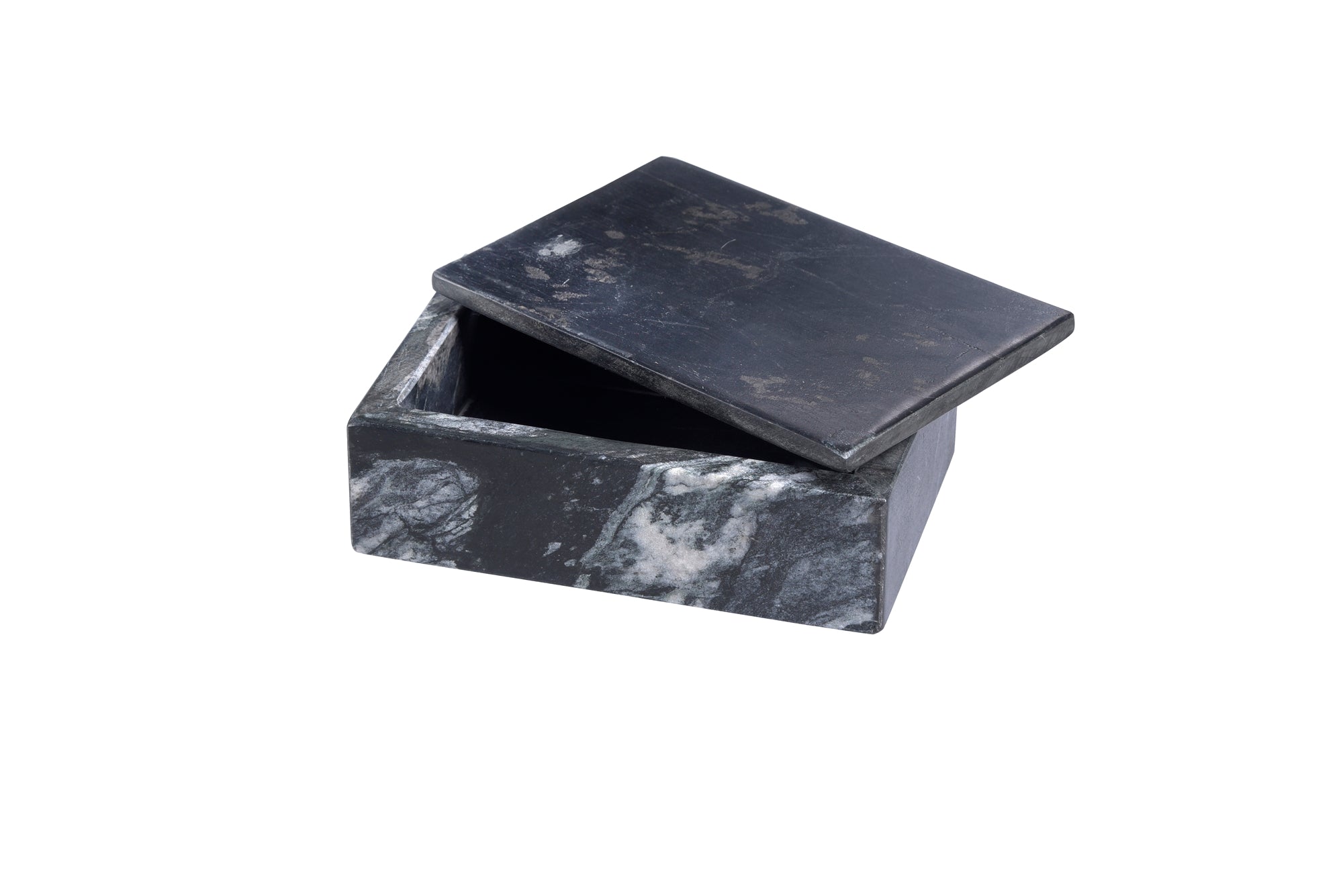 Lidded Black Marble Box