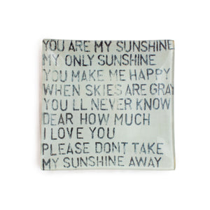 You Are My Sunshine Decoupage Plate