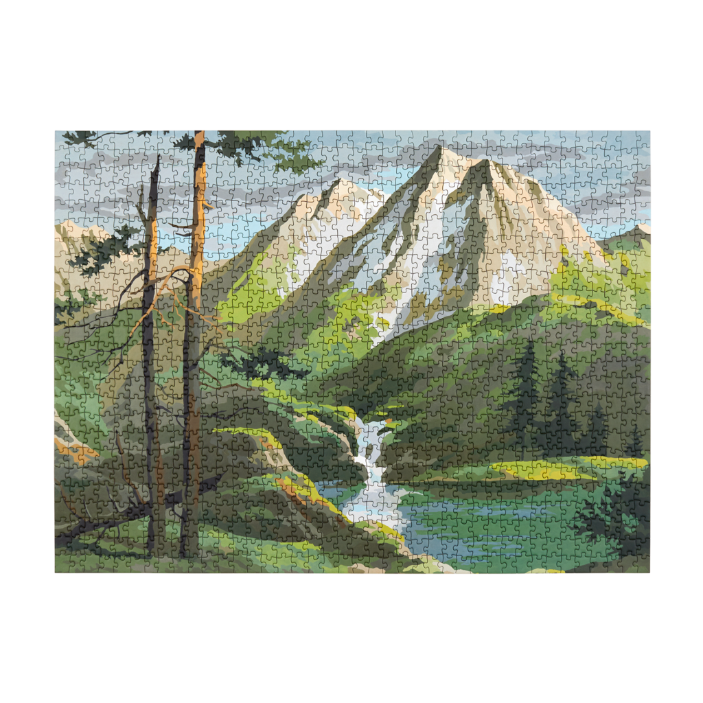 Mountains Paint By Numbers, 1000 Piece Puzzle