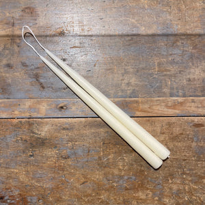 13" Hand-Dipped Tapers, Ivory