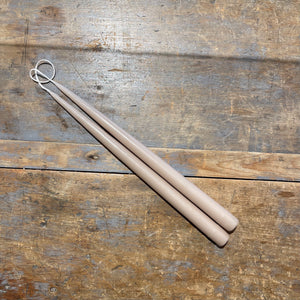 13" Hand-Dipped Tapers, Taupe