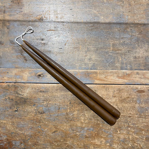 13" Hand-Dipped Tapers, Chocolate
