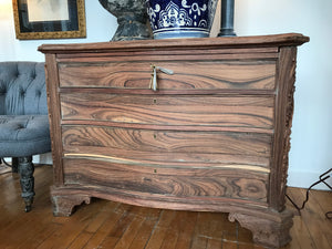 Carved Rosewood Dressers, Set of Two
