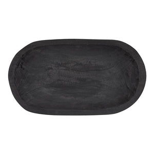 Paulownia Platter, Black