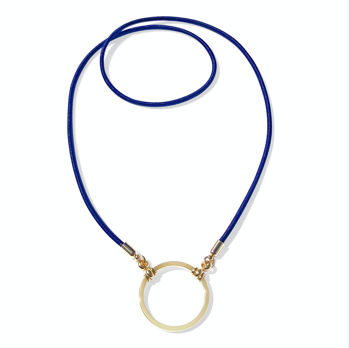 Navy Stretch, Gold-Plate Loop