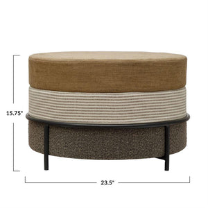 Upholstered Round Ottoman