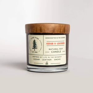 Cedar & Leather Soy Candle