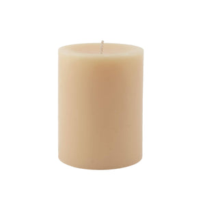 Pillar Candles, 3x4 Tan