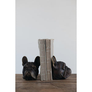 Resin Dog Bookends, Set of Two