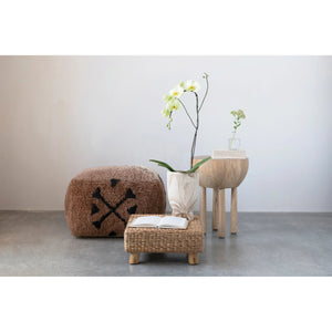 New Zealand Wool Tufted Pouf
