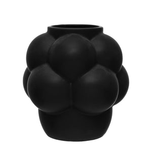 Stoneware Vase, Raised Dots